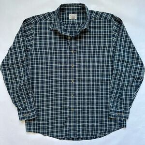 Vintage L.L Bean plaid long sleeve button up trail shirt